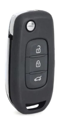 CARCAÇA DE CHAVE CANIVETE RENAULT KWID 3B 2017 A 2021 COM A LAMINA YALE