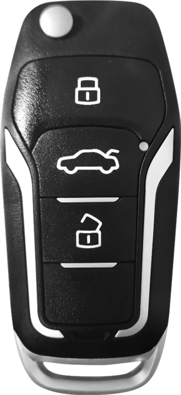 CHAVE CANIVETE POSITRON INTELIGENTE FORD 3 BOTÕES