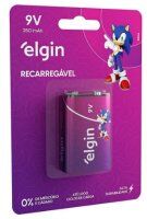 9V Elgin Recarregável
